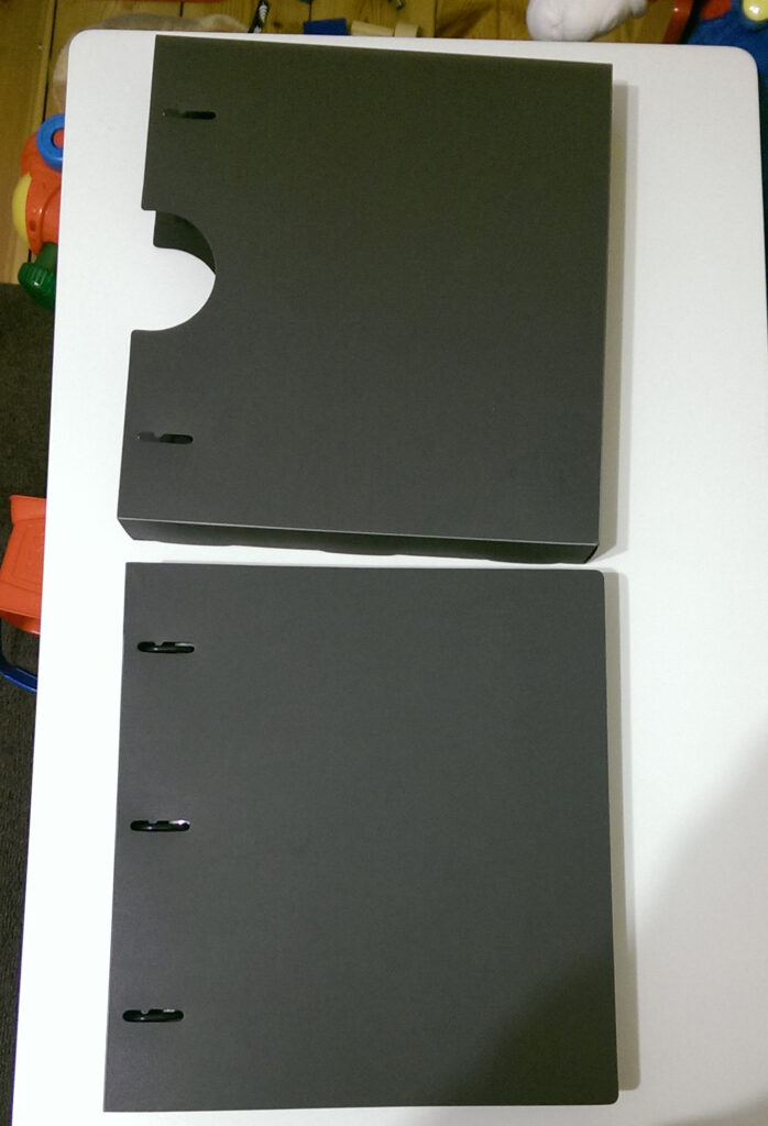 albox black 40mm archival plastic binder and cover
